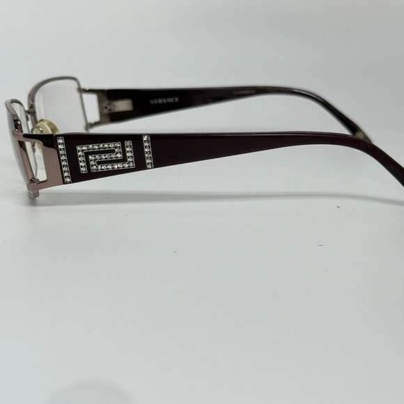Versace BV5568533 Eyeglasses Brown Metal‎ Rectangle Rhinestone Greek Key 21628 main image 4